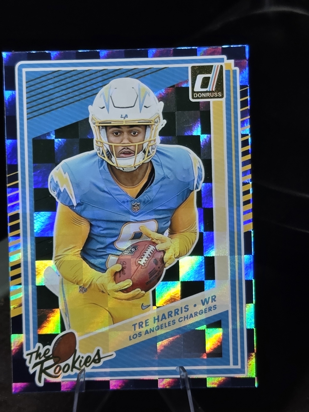 Panini Tre Harris Football Card - Blue & Yellow